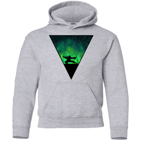 Sweatshirts Sport Grey / YS Northern Lights Pose Youth Hoodie