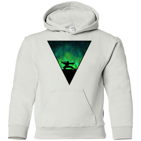 Sweatshirts White / YS Northern Lights Pose Youth Hoodie