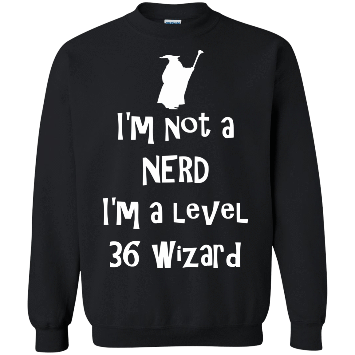 Sweatshirts Black / S Not a Nerd Crewneck Sweatshirt