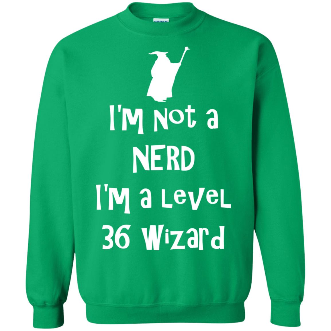 Sweatshirts Irish Green / S Not a Nerd Crewneck Sweatshirt