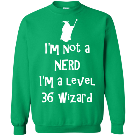 Sweatshirts Irish Green / S Not a Nerd Crewneck Sweatshirt