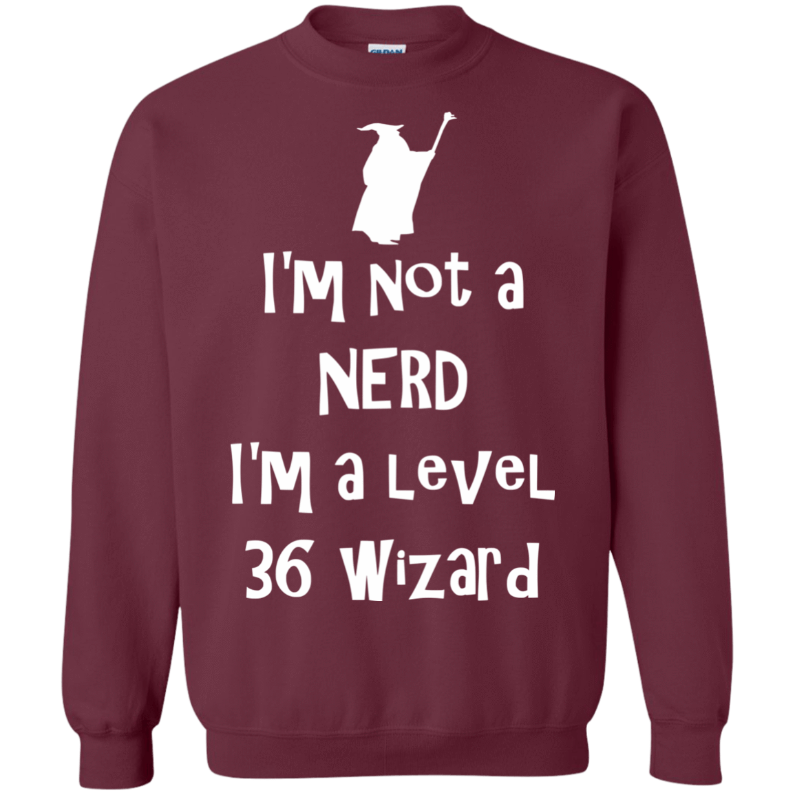 Sweatshirts Maroon / S Not a Nerd Crewneck Sweatshirt