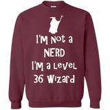 Sweatshirts Maroon / S Not a Nerd Crewneck Sweatshirt