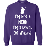 Sweatshirts Purple / S Not a Nerd Crewneck Sweatshirt