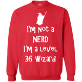 Sweatshirts Red / S Not a Nerd Crewneck Sweatshirt