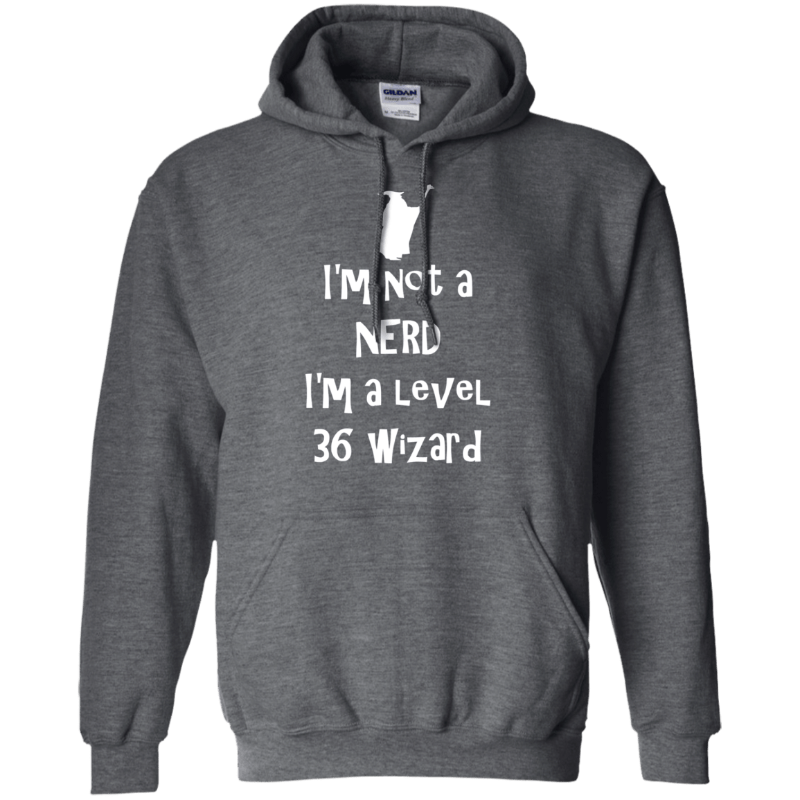 Sweatshirts Dark Heather / S Not a Nerd Pullover Hoodie