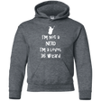 Sweatshirts Dark Heather / YS Not a Nerd Youth Hoodie