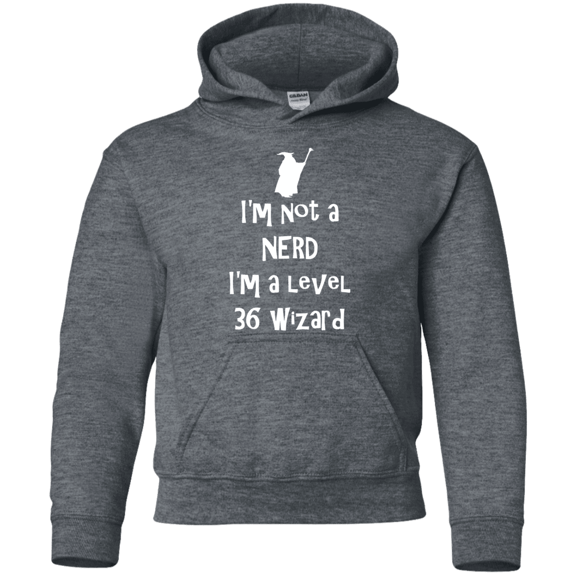 Sweatshirts Dark Heather / YS Not a Nerd Youth Hoodie