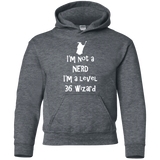 Sweatshirts Dark Heather / YS Not a Nerd Youth Hoodie