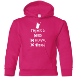 Sweatshirts Heliconia / YS Not a Nerd Youth Hoodie