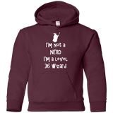 Sweatshirts Maroon / YS Not a Nerd Youth Hoodie