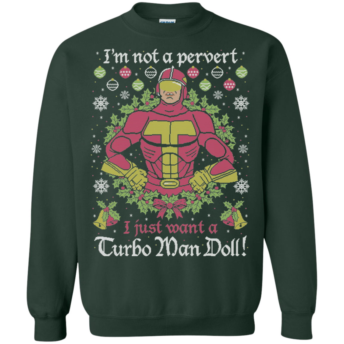 Sweatshirts Forest Green / Small NOT A PERVERT Crewneck Sweatshirt