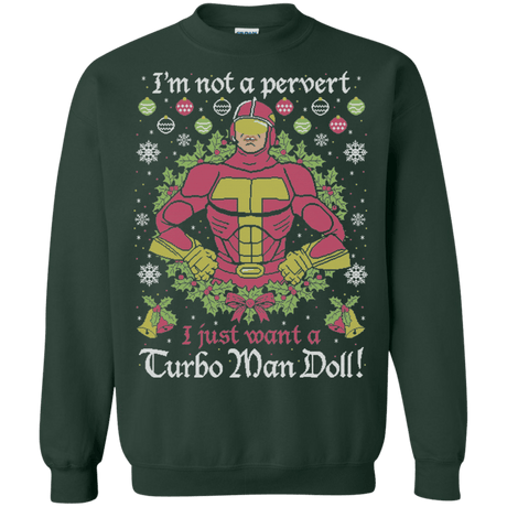 Sweatshirts Forest Green / Small NOT A PERVERT Crewneck Sweatshirt