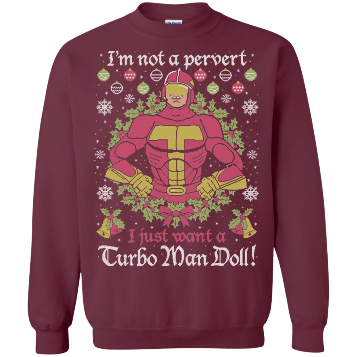 Sweatshirts Maroon / Small NOT A PERVERT Crewneck Sweatshirt