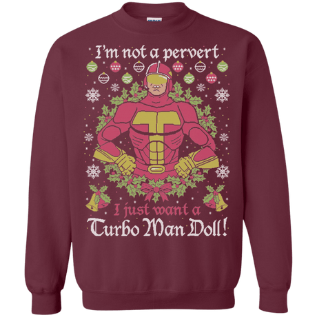 Sweatshirts Maroon / Small NOT A PERVERT Crewneck Sweatshirt