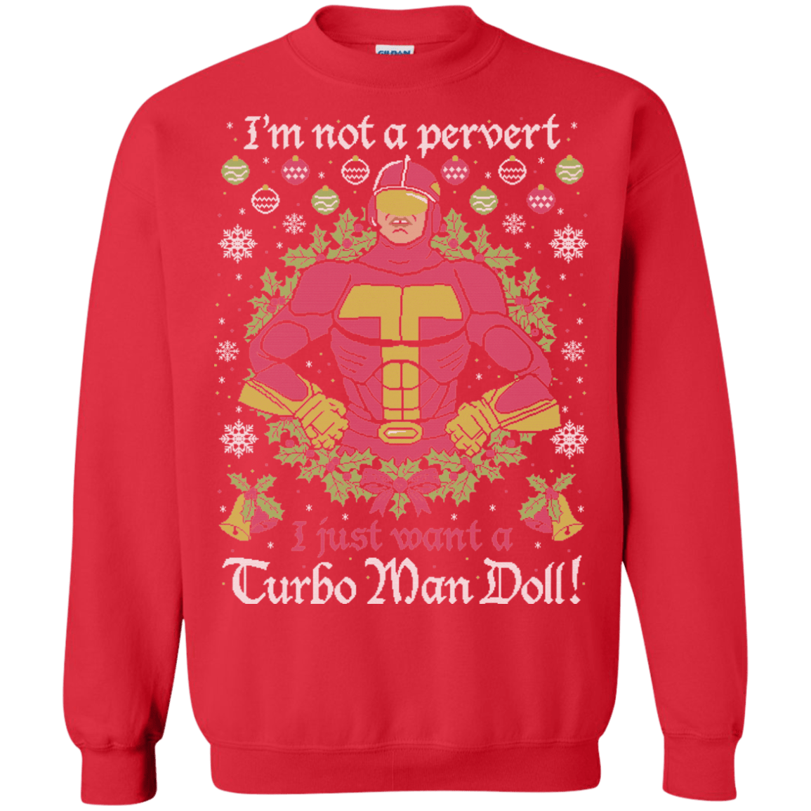 Sweatshirts Red / Small NOT A PERVERT Crewneck Sweatshirt