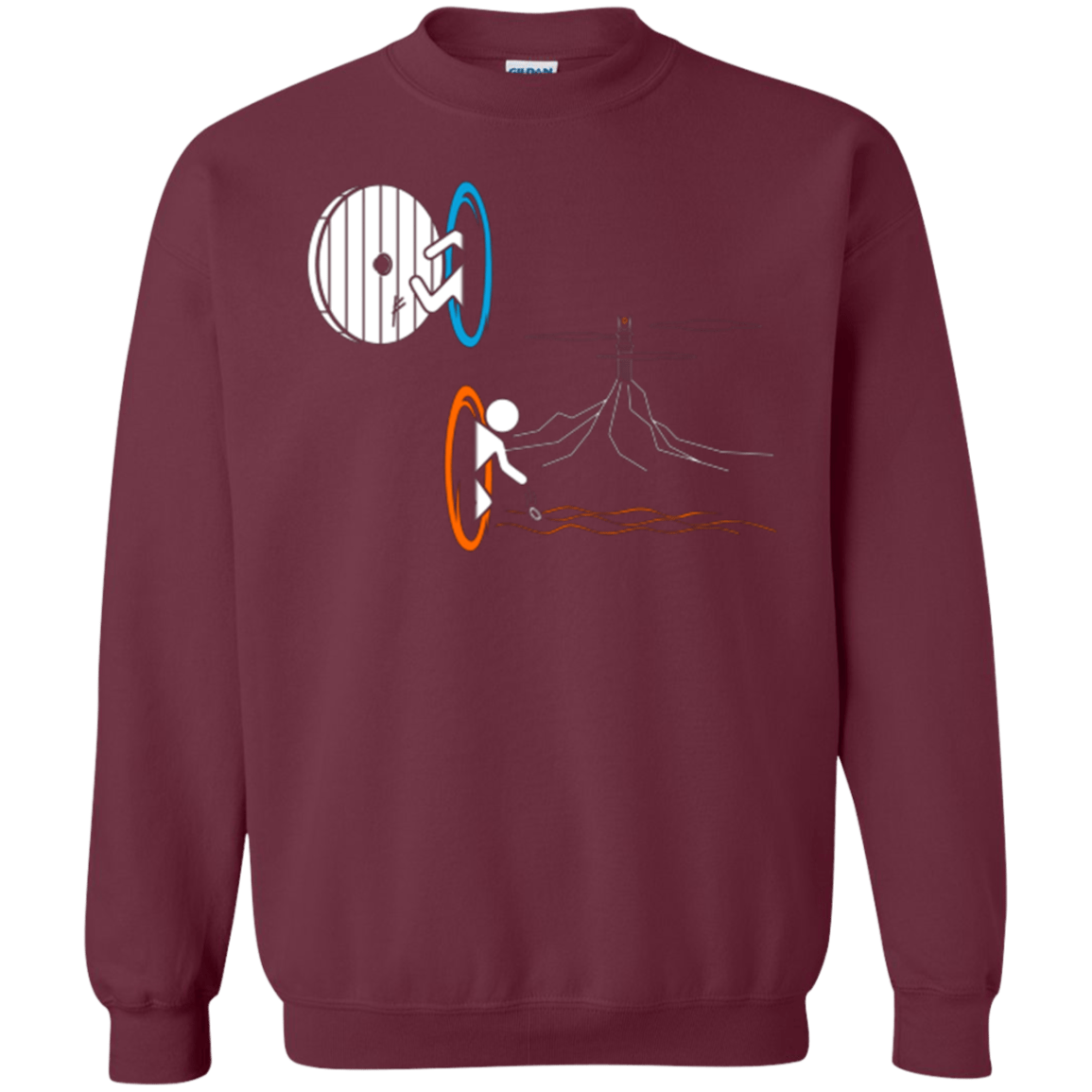 Sweatshirts Maroon / Small Not a Simply Portal Crewneck Sweatshirt
