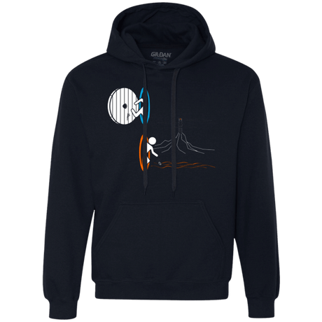 Sweatshirts Navy / Small Not a Simply Portal Premium Fleece Hoodie