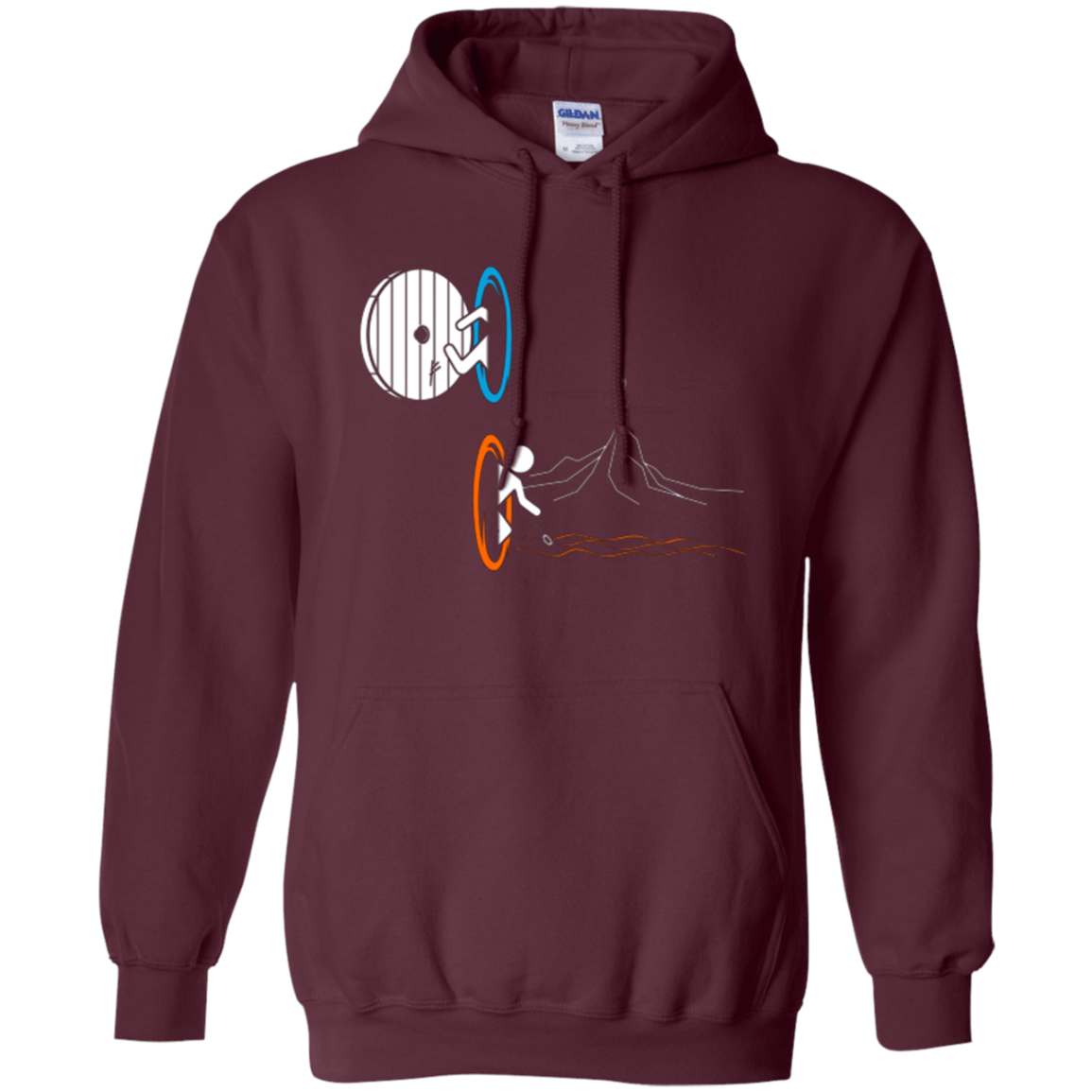 Sweatshirts Maroon / Small Not a Simply Portal Pullover Hoodie