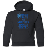 Sweatshirts Black / YS Not insane Youth Hoodie