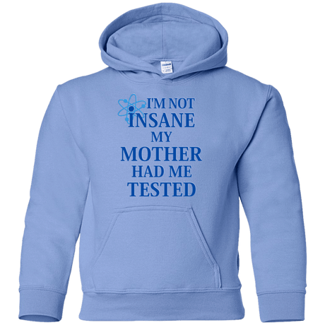 Sweatshirts Carolina Blue / YS Not insane Youth Hoodie
