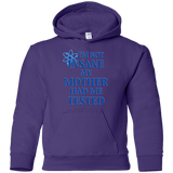 Sweatshirts Purple / YS Not insane Youth Hoodie