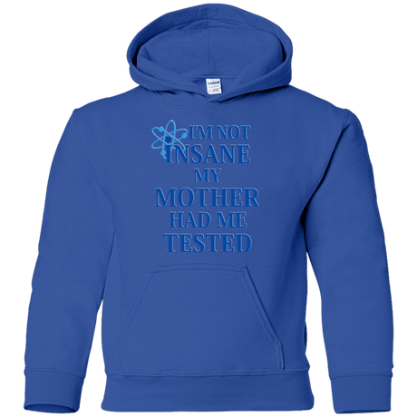 Sweatshirts Royal / YS Not insane Youth Hoodie