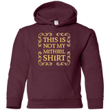 Sweatshirts Maroon / YS Not my shirt Youth Hoodie