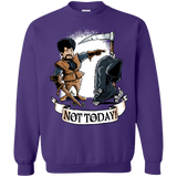 Sweatshirts Purple / Small Not Today Crewneck Sweatshirt