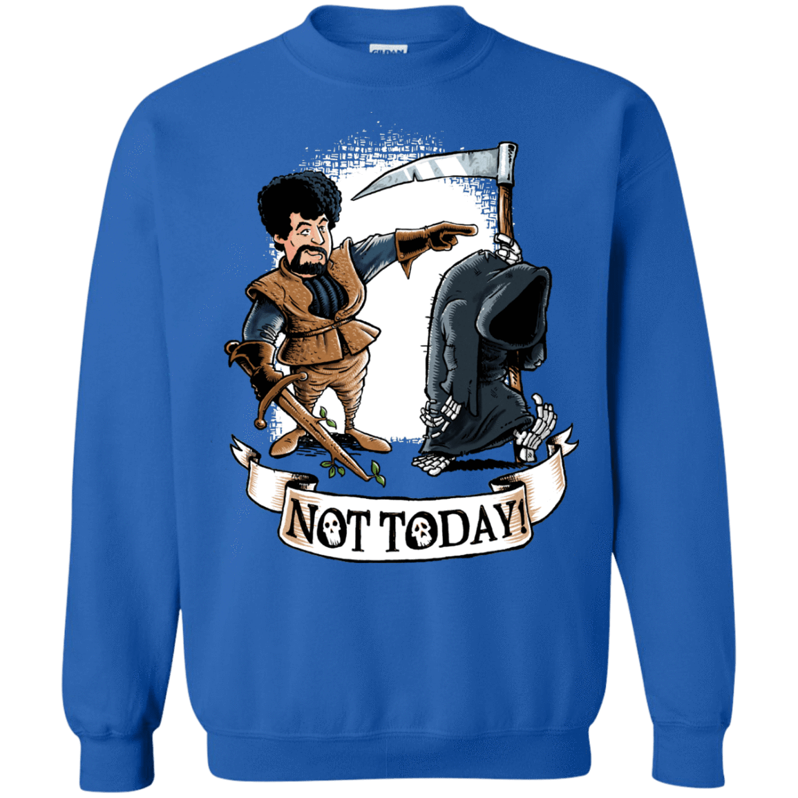 Sweatshirts Royal / Small Not Today Crewneck Sweatshirt