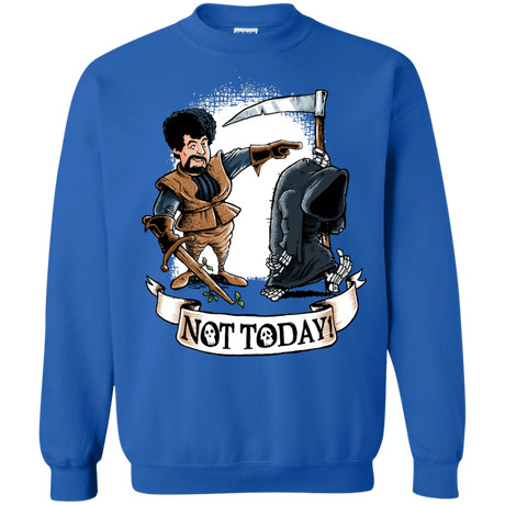 Sweatshirts Royal / Small Not Today Crewneck Sweatshirt