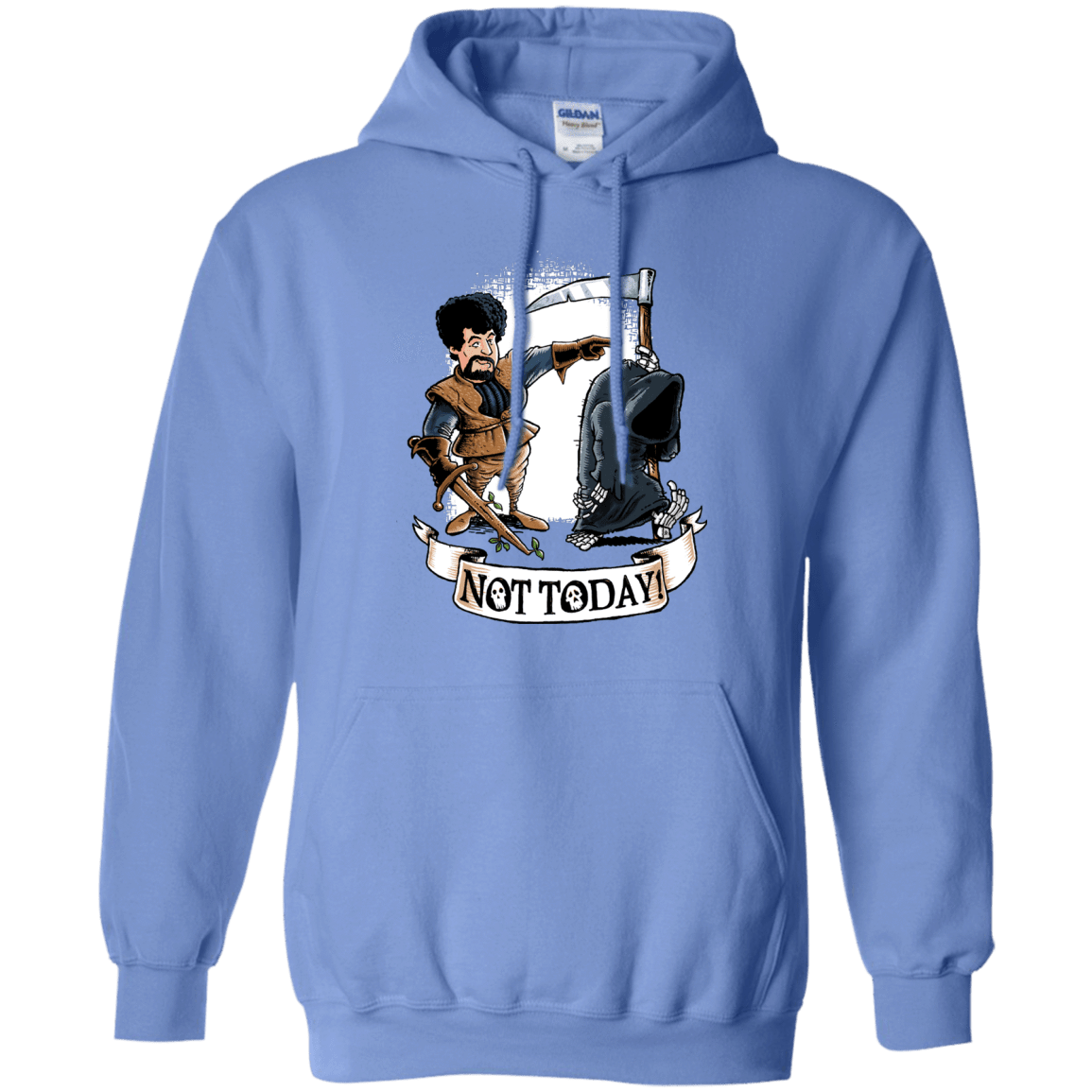 Sweatshirts Carolina Blue / Small Not Today Pullover Hoodie