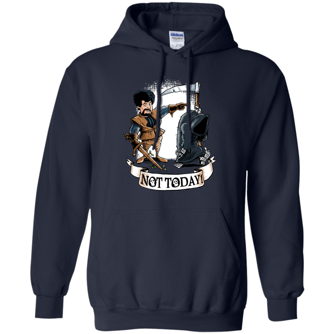 Sweatshirts Navy / Small Not Today Pullover Hoodie