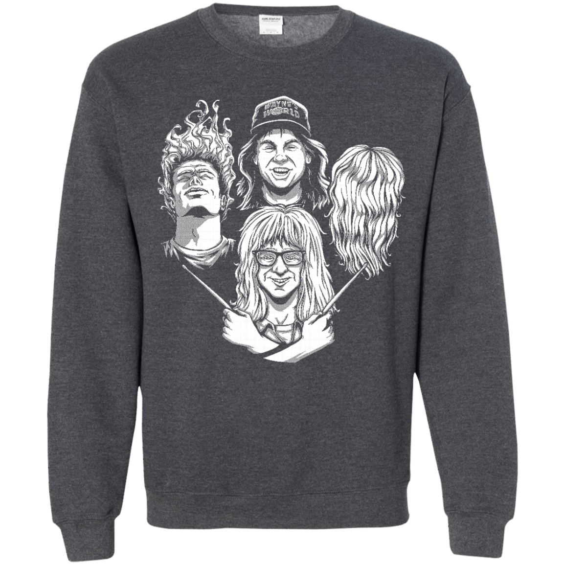 Sweatshirts Dark Heather / S Not Worthy Rhapsody Crewneck Sweatshirt