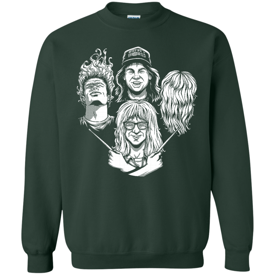 Sweatshirts Forest Green / S Not Worthy Rhapsody Crewneck Sweatshirt