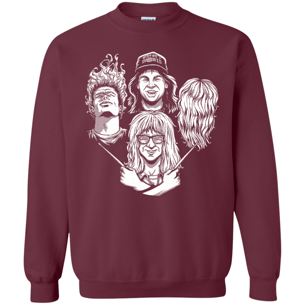 Sweatshirts Maroon / S Not Worthy Rhapsody Crewneck Sweatshirt