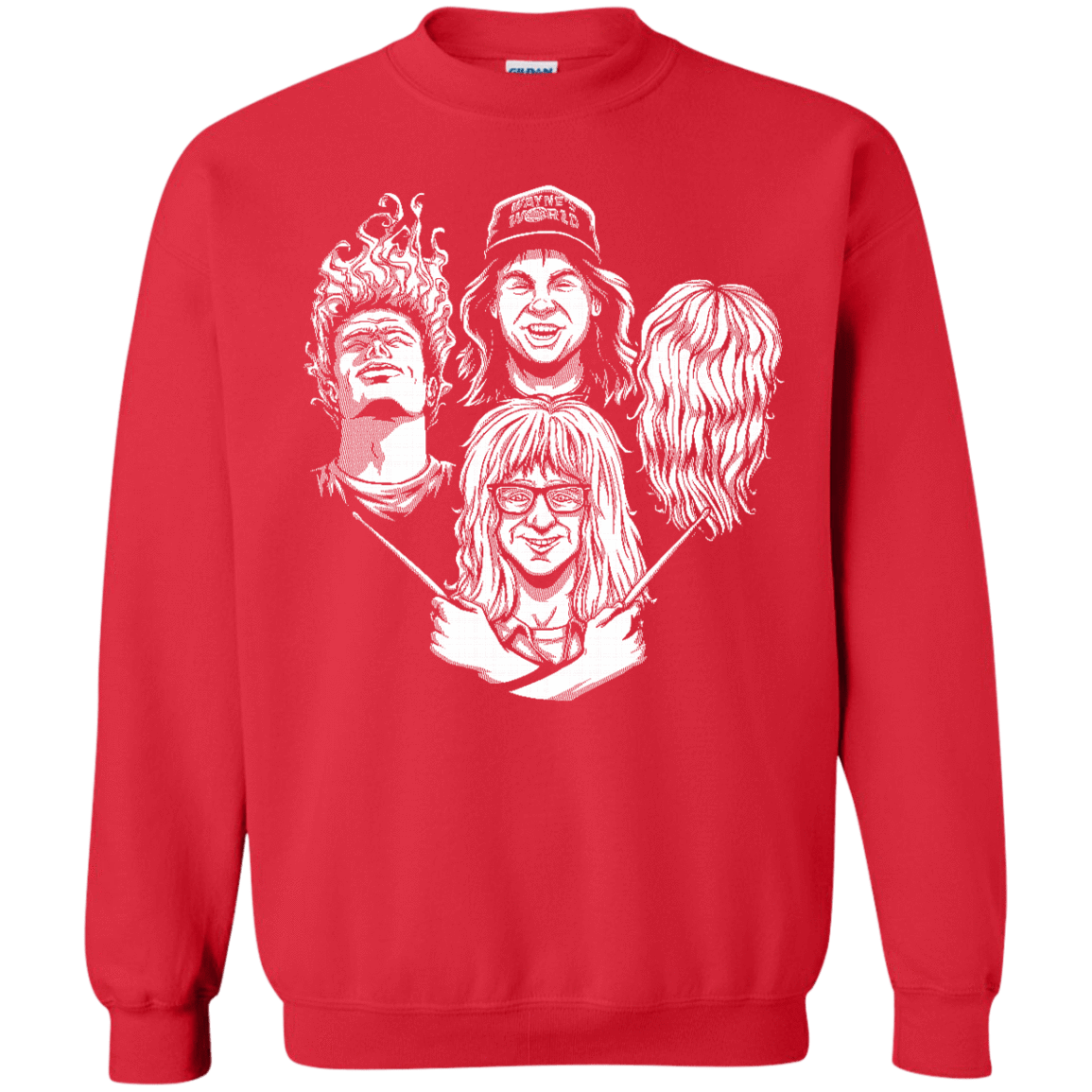 Sweatshirts Red / S Not Worthy Rhapsody Crewneck Sweatshirt