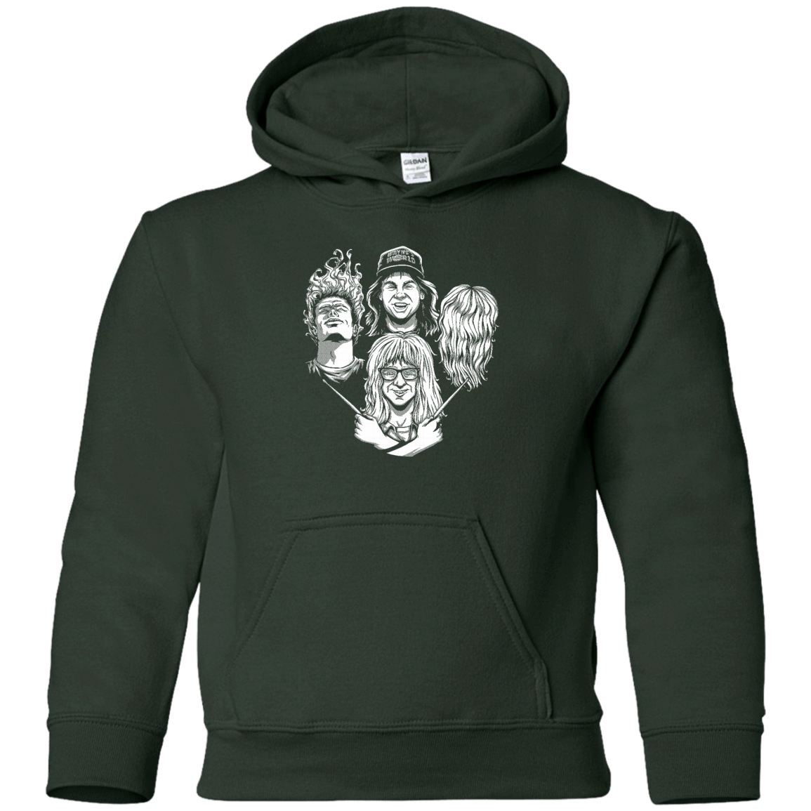 Sweatshirts Forest Green / YS Not Worthy Rhapsody Youth Hoodie