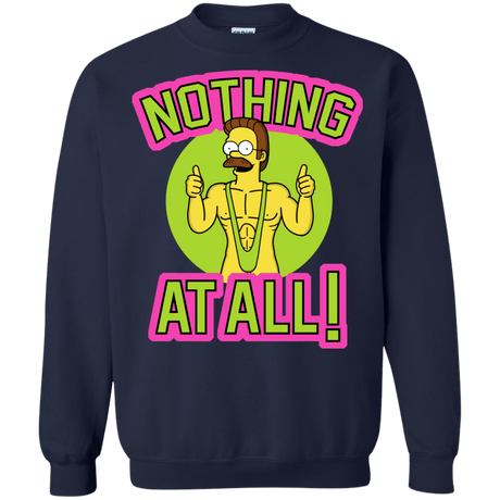 Sweatshirts Navy / S Nothing At All Crewneck Sweatshirt