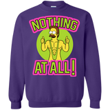 Sweatshirts Purple / S Nothing At All Crewneck Sweatshirt