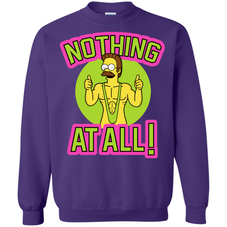 Sweatshirts Purple / S Nothing At All Crewneck Sweatshirt