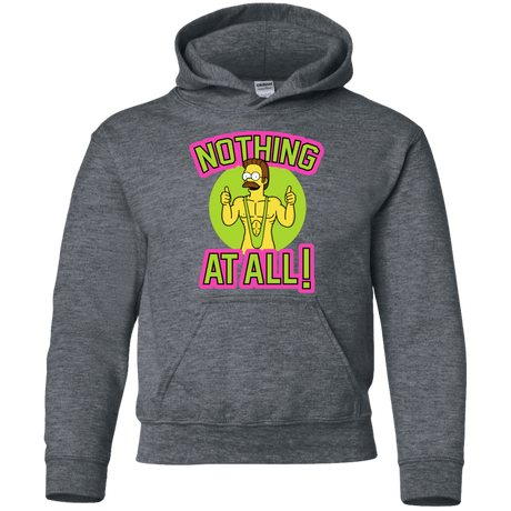 Sweatshirts Dark Heather / YS Nothing At All Youth Hoodie