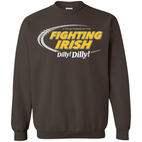 Sweatshirts Dark Chocolate / Small Notre Dame Dilly Dilly Crewneck Sweatshirt
