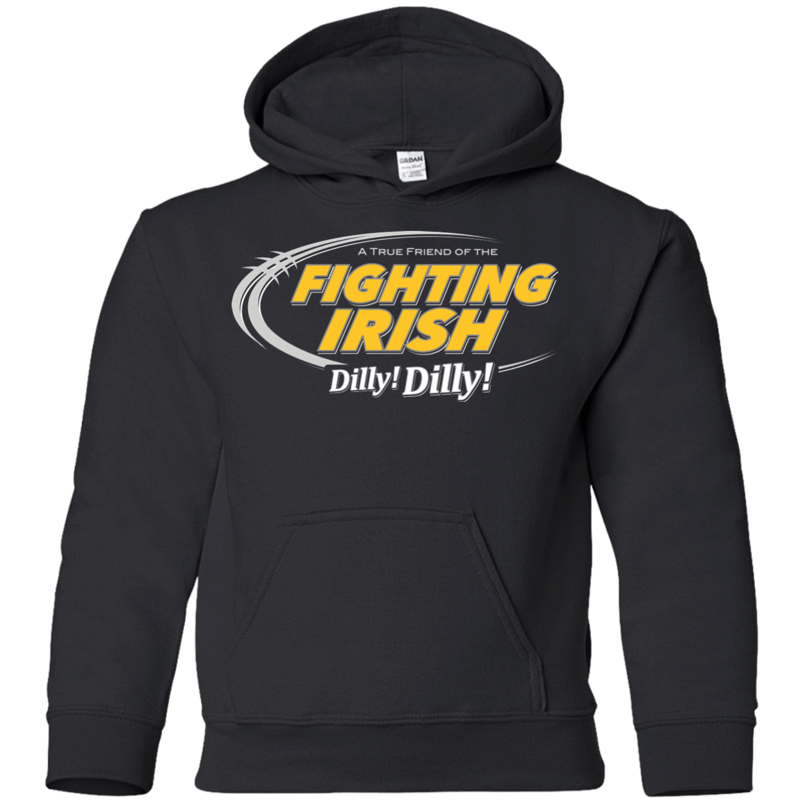 Sweatshirts Black / YS Notre Dame Dilly Dilly Youth Hoodie