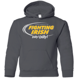 Sweatshirts Charcoal / YS Notre Dame Dilly Dilly Youth Hoodie