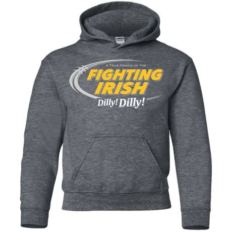 Sweatshirts Dark Heather / YS Notre Dame Dilly Dilly Youth Hoodie