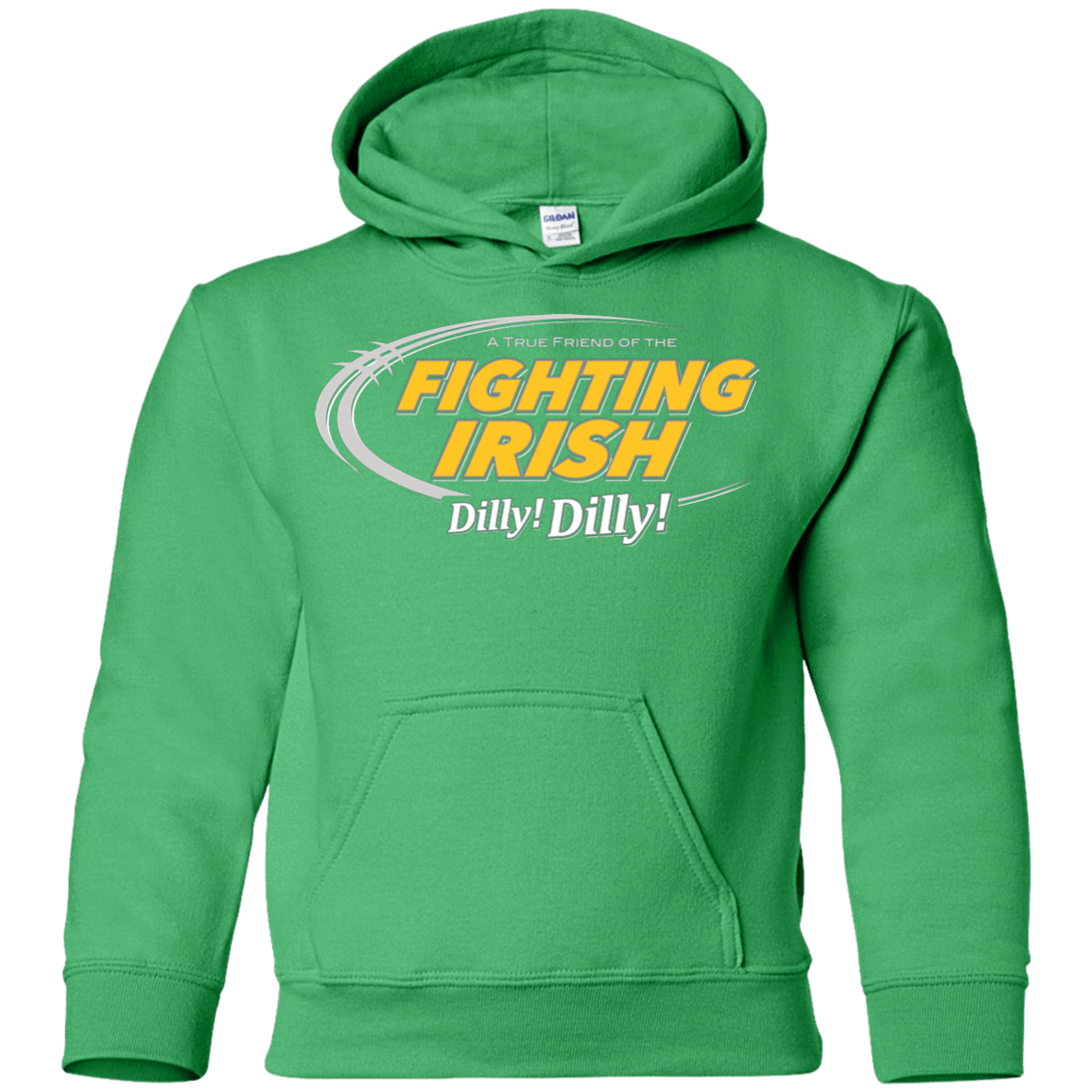 Sweatshirts Irish Green / YS Notre Dame Dilly Dilly Youth Hoodie