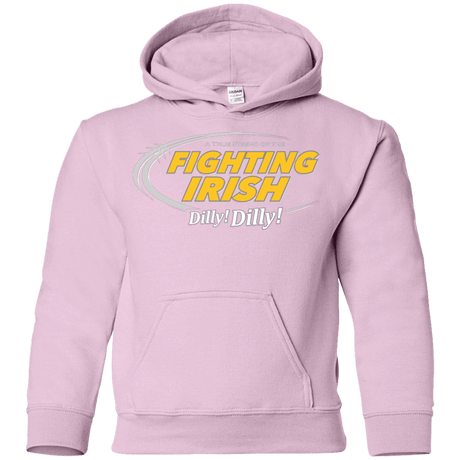 Sweatshirts Light Pink / YS Notre Dame Dilly Dilly Youth Hoodie