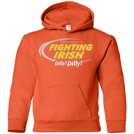 Sweatshirts Orange / YS Notre Dame Dilly Dilly Youth Hoodie