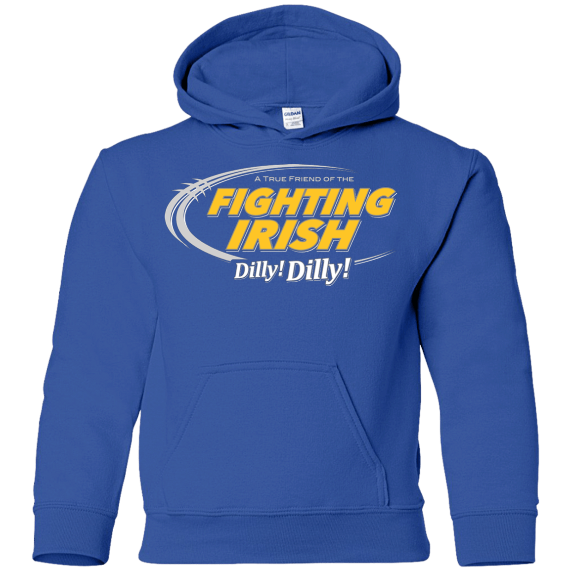 Sweatshirts Royal / YS Notre Dame Dilly Dilly Youth Hoodie